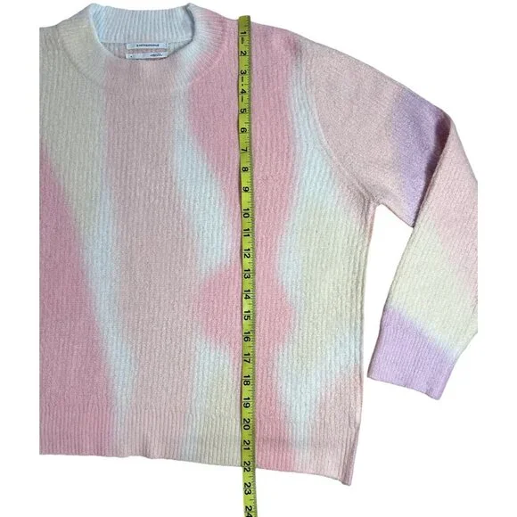 Anthropologie Women’s Knit Sweater Small Size Pink Pullover Soft Long Sleeves - Picture 8 of 10